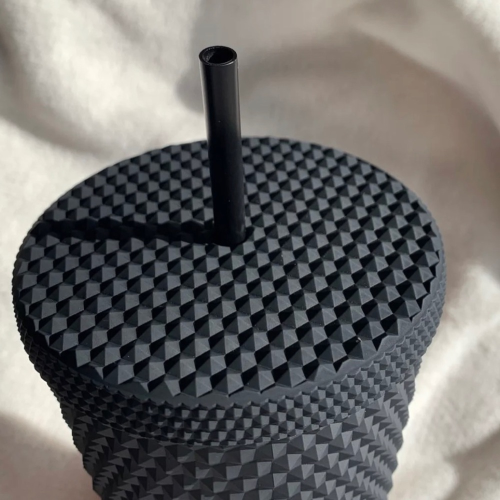 Starbucks NEW Studded Matte Black Tumbler - Picture 3 of 3